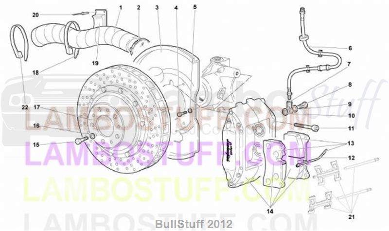 2006 Lamborghini MURCIELAGO COUPE EUROPE FRONT BRAKES (31.01.00)